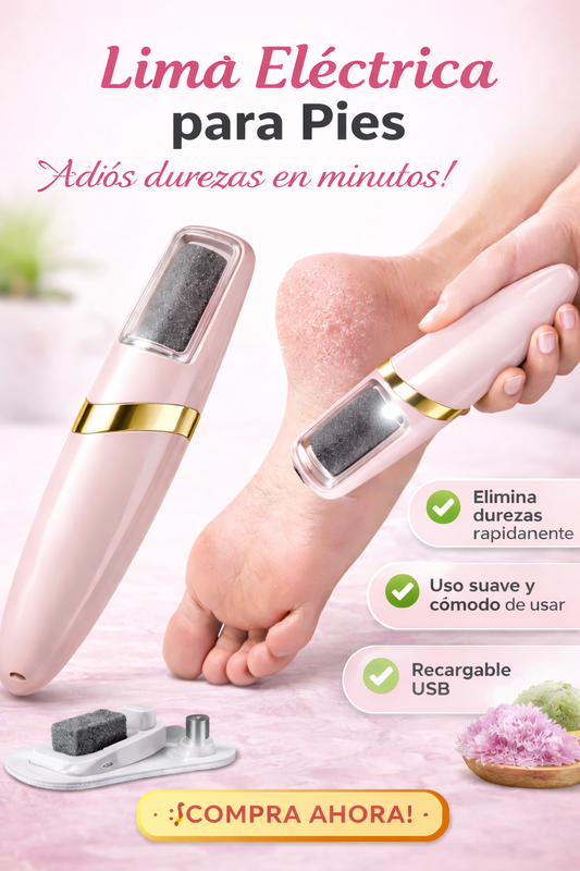 Lima Electrónica para Pies Recargable – Pies Suaves y Sin Callos en Minutos